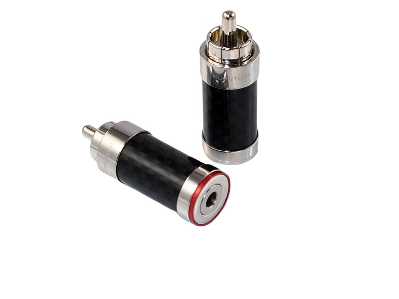 CF-126(R) High End Performance Carbon Fiber RCA Connector (Set of 2)