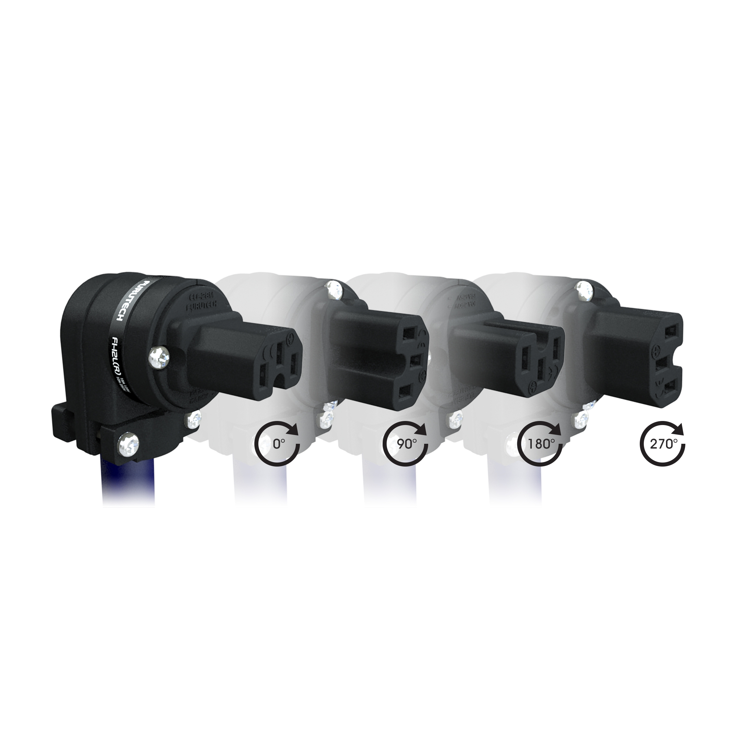 FI-12L(G) High End Performance Angled AC Connector (IEC)