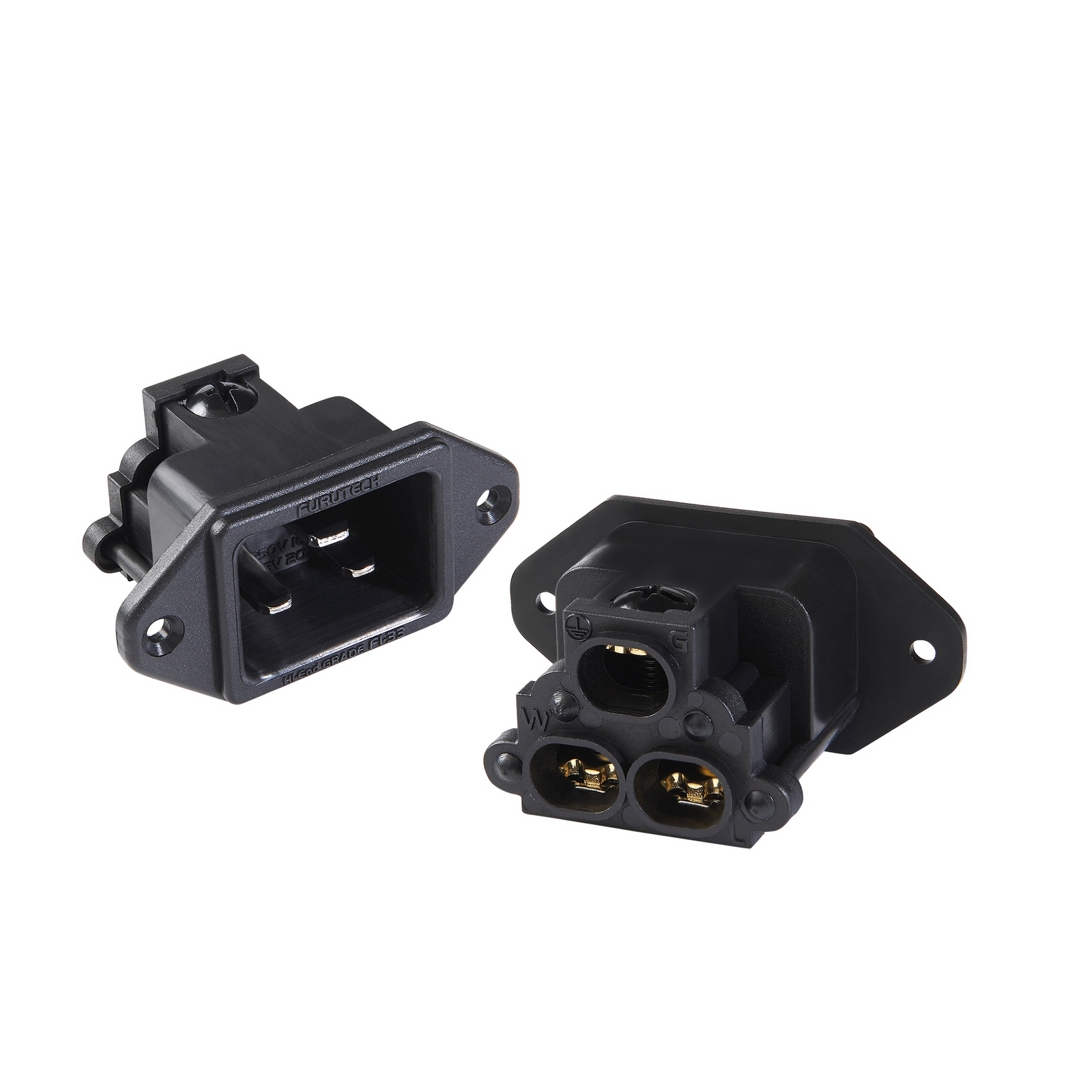 FI-33(G) 24k Gold-Plated IEC Inlet (20A)