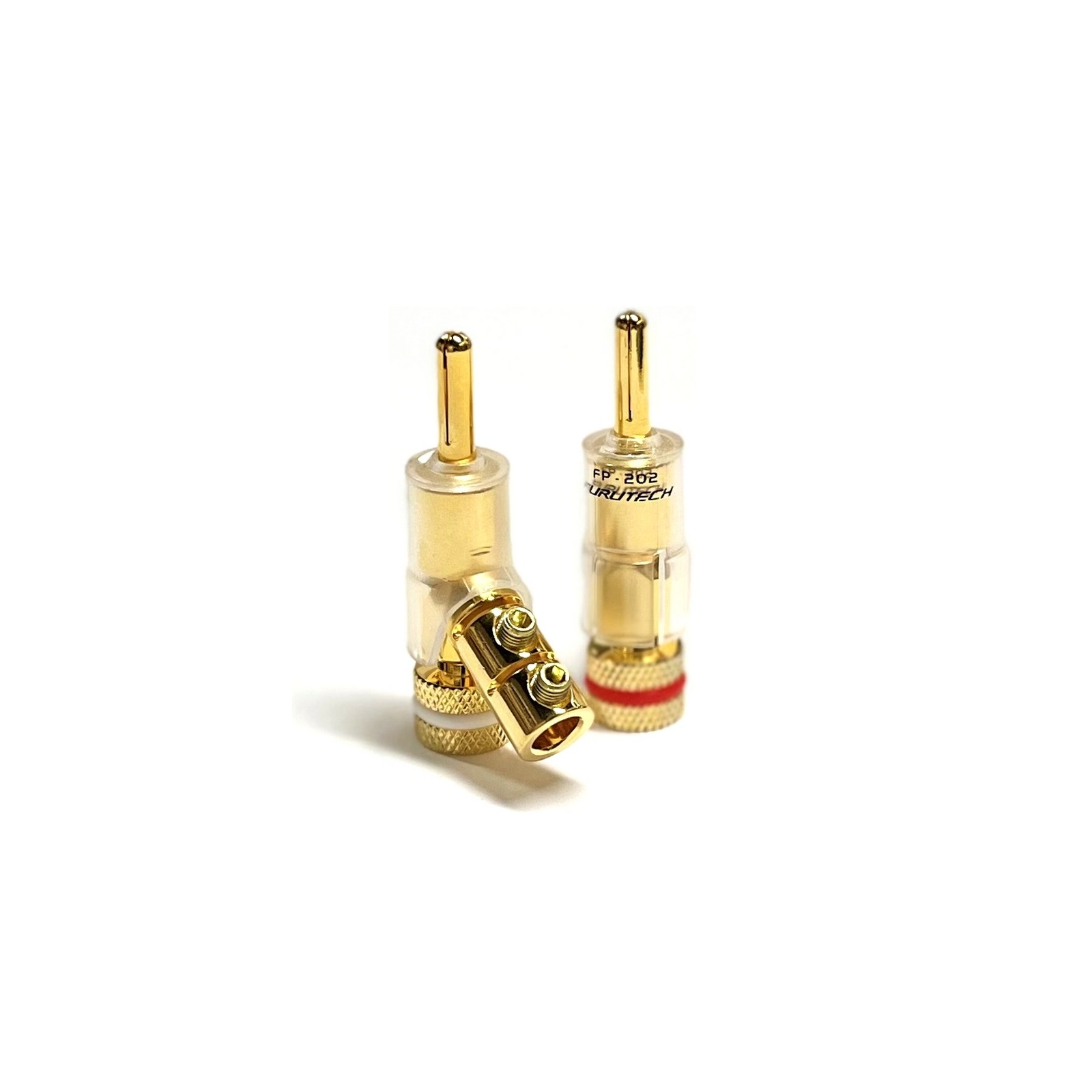 FP-202(G) High Performance 24K Gold Plated Locking Banana Connector (Each)