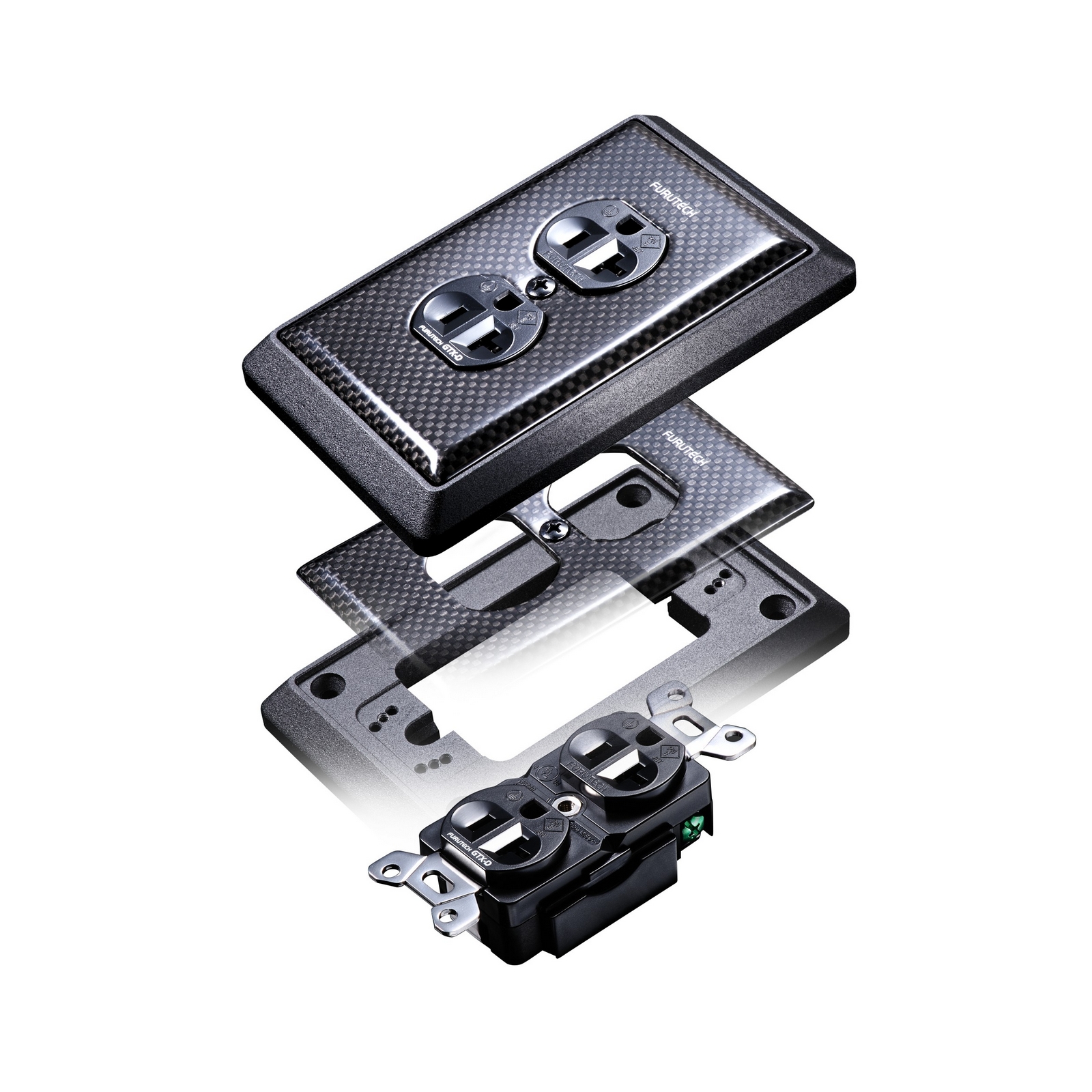 GTX-Wall Plate - High Performance Solid Wall Plate Dampener for Duplex / Single Receptacles